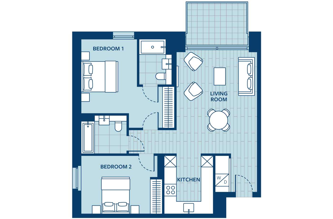 Floorplan - Apartment Apartment 5