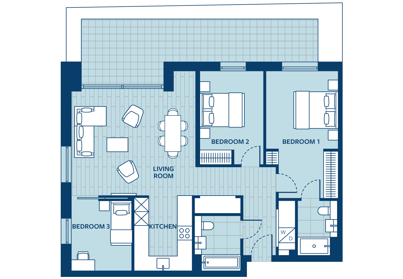Floorplan - Apartment Apartment 58