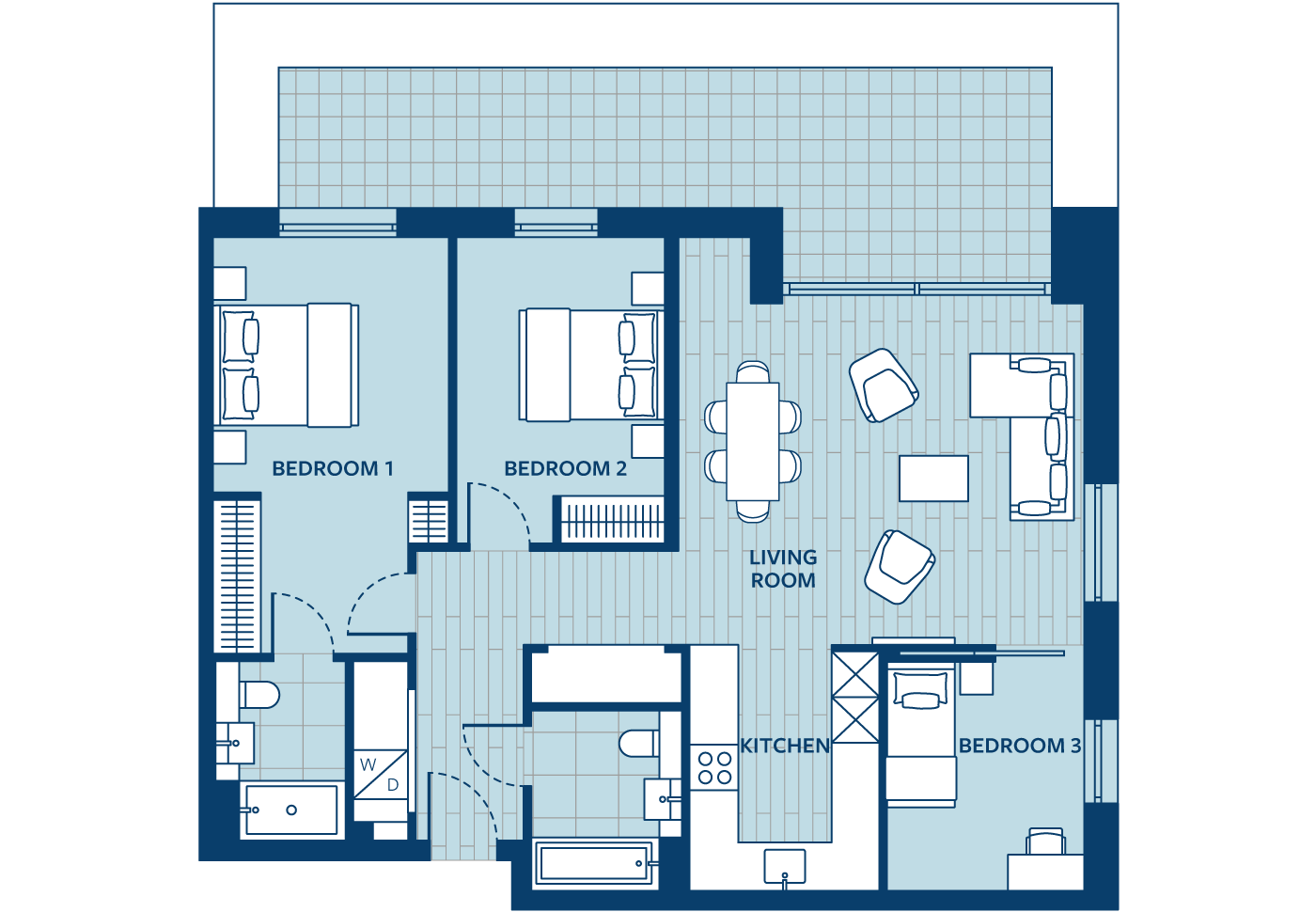 Floorplan - Apartment Apartment 61