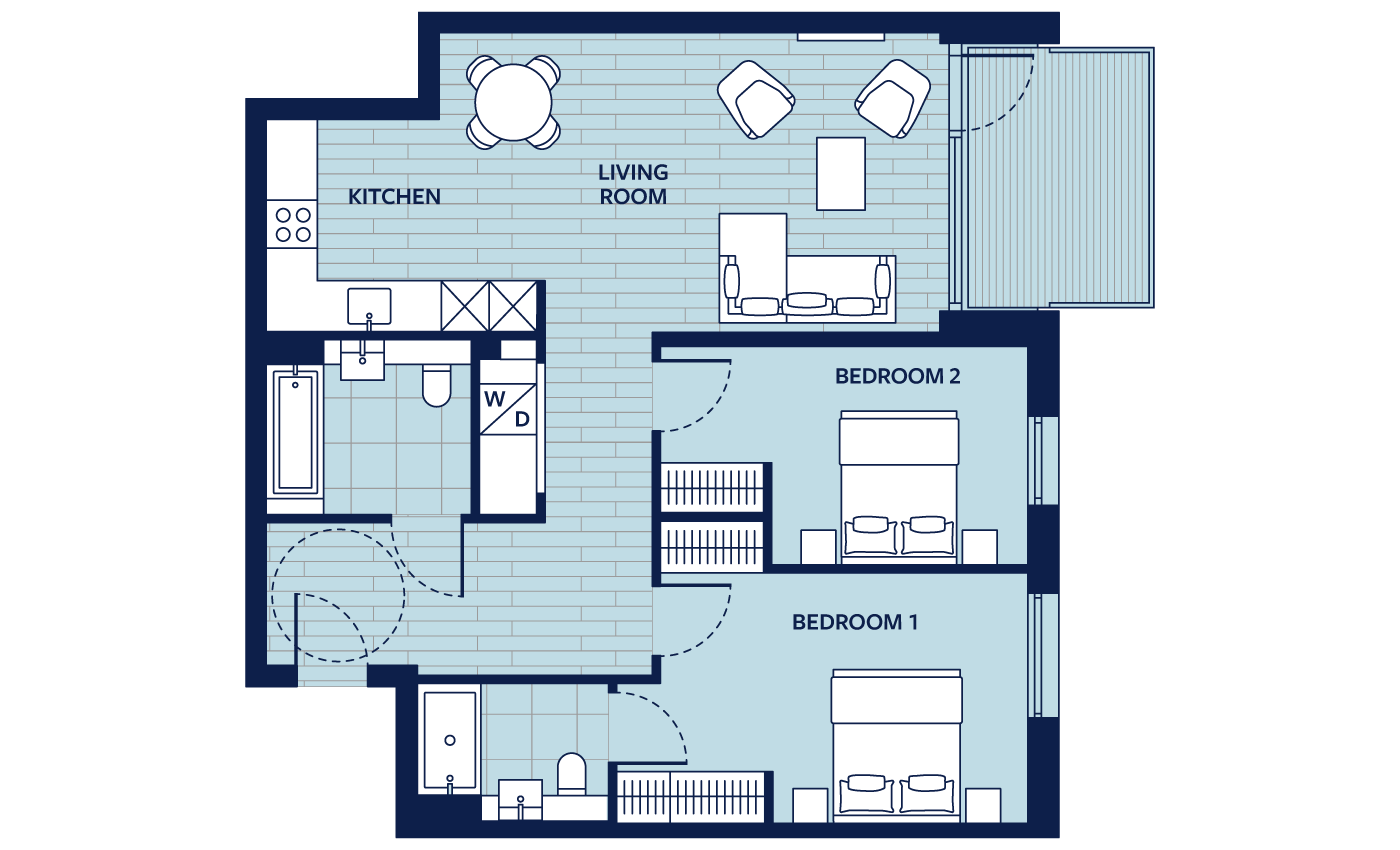 Floorplan - Apartment Apartment 64