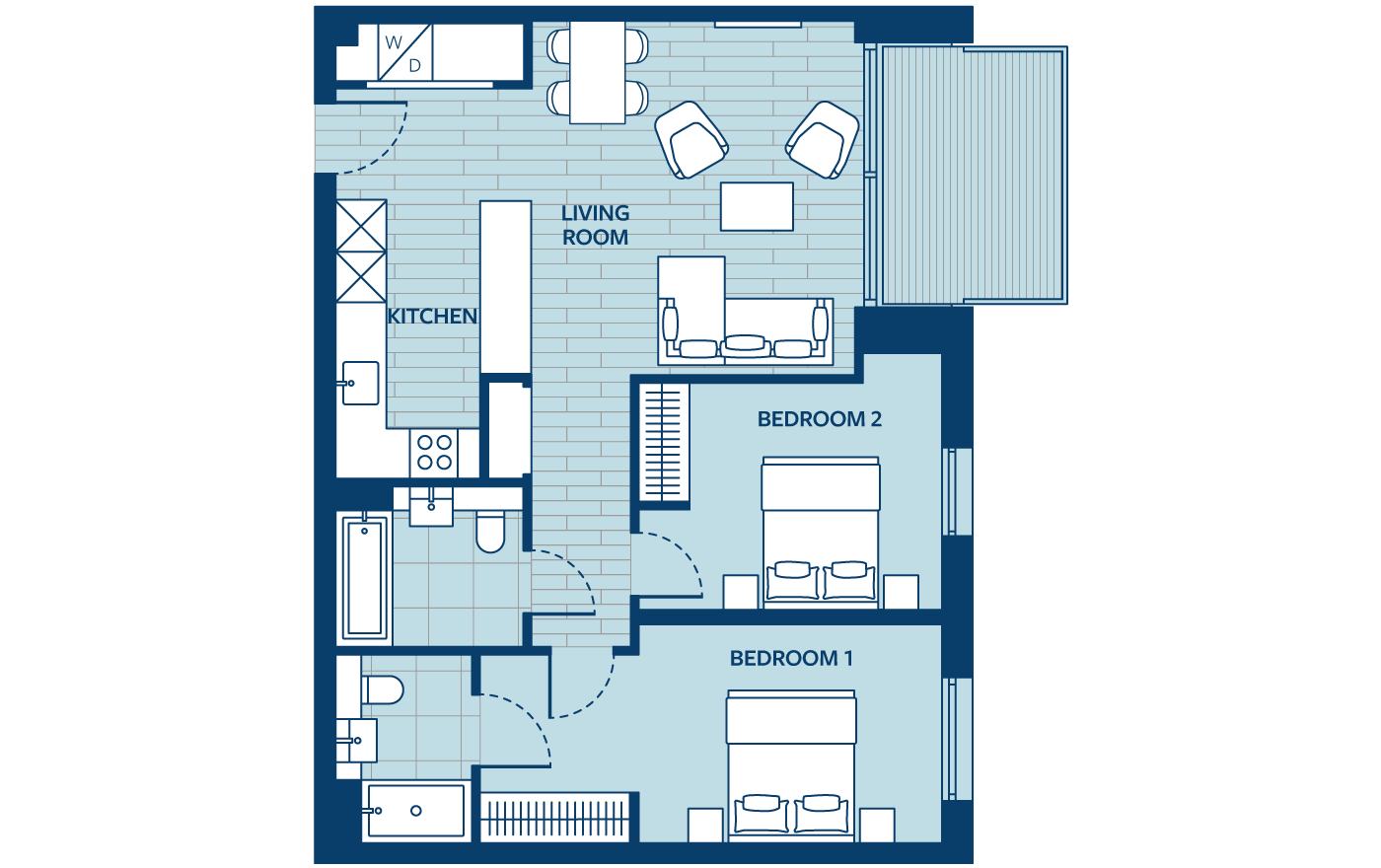 Floorplan - Apartment Apartment 65