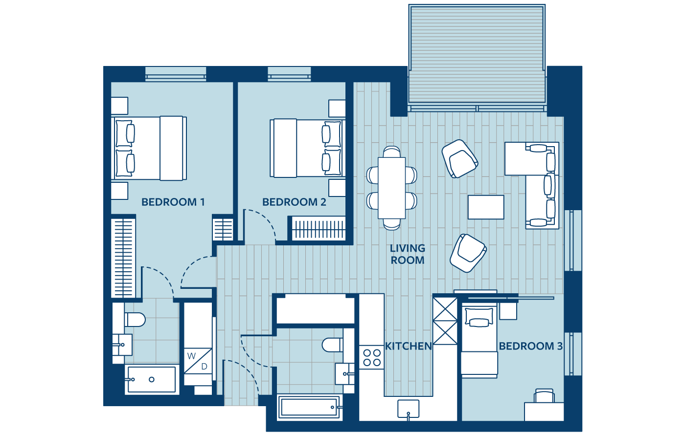 Floorplan - Apartment Apartment 73