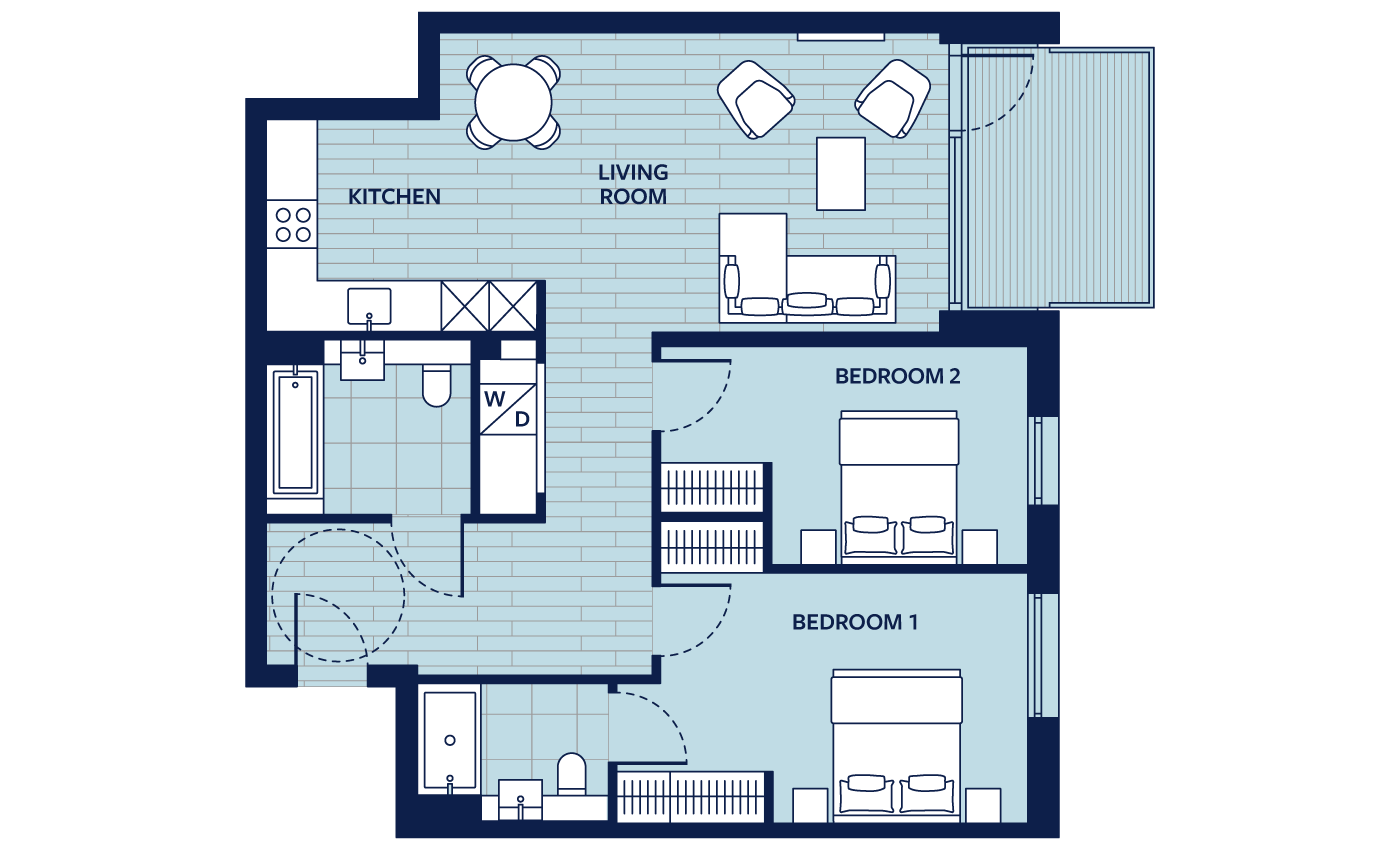 Floorplan - Apartment Apartment 84
