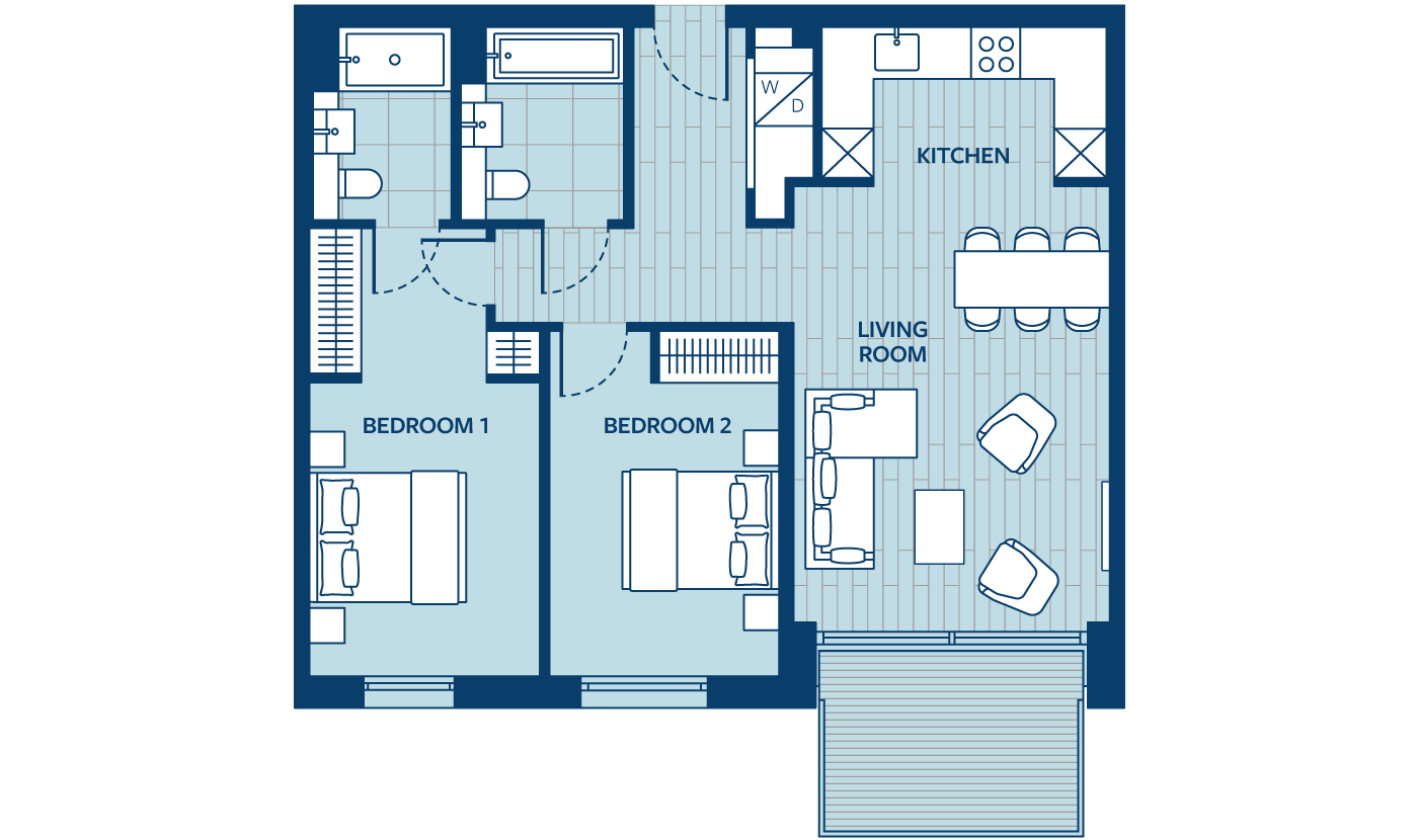 Floorplan - Apartment Apartment 9
